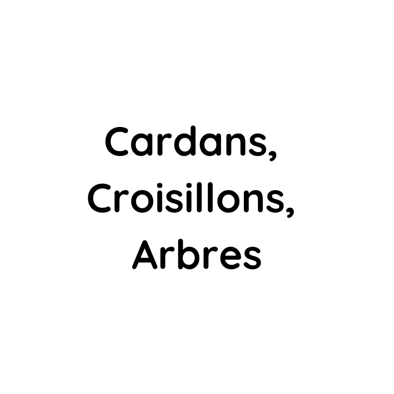 cardans, croisillons, arbres