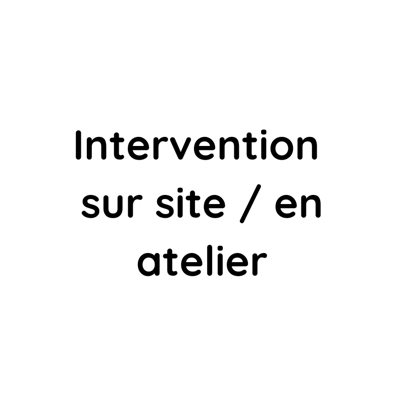 Intervention sur site / en atelier
