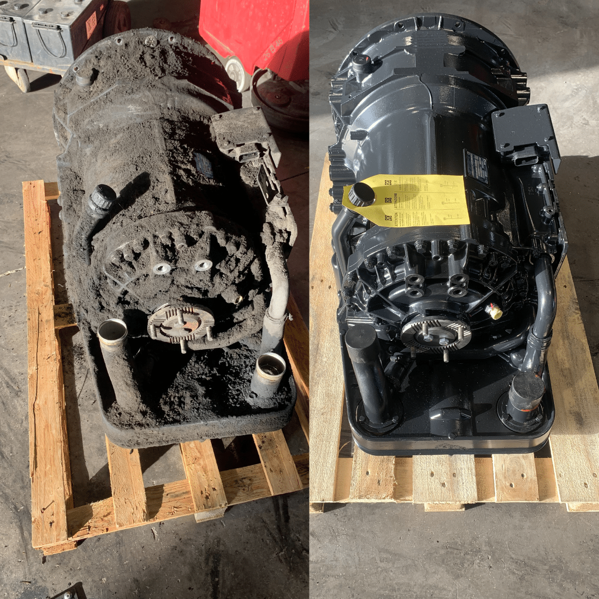 Boite de vitesse ZF. Avant après