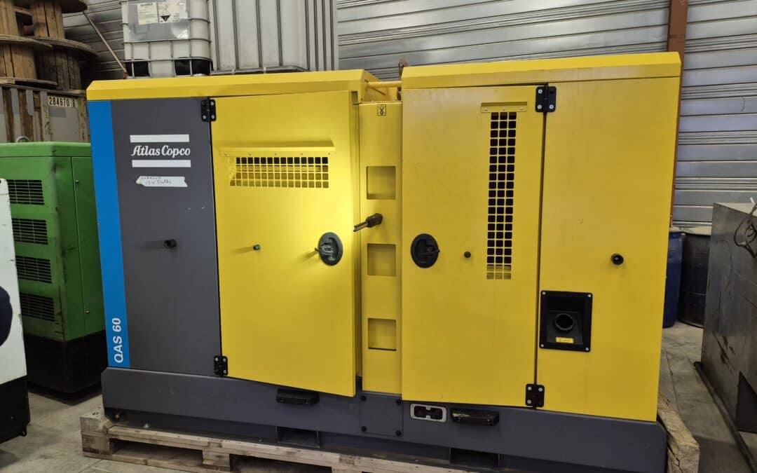Fuite d’huile sur groupe électrogène Atlas Copco QAS 60